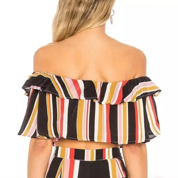 House of‎ harlow flutter sleeve cropped top new xl - Picture 2 of 3